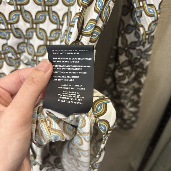 RRD by Roberto Ricci Designs Performance Button Up Men's Size 52 Geometric Chain - Picture 11 of 13